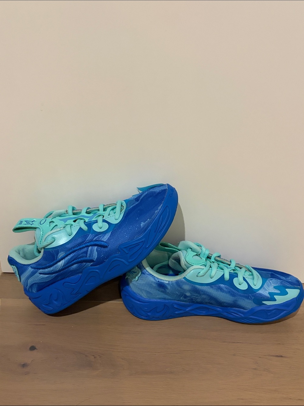 Puma Kids Blue and Teal Lightweight Sneakers